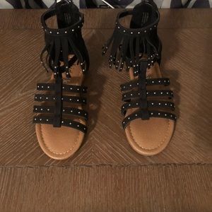 Girls Fringe Sandals